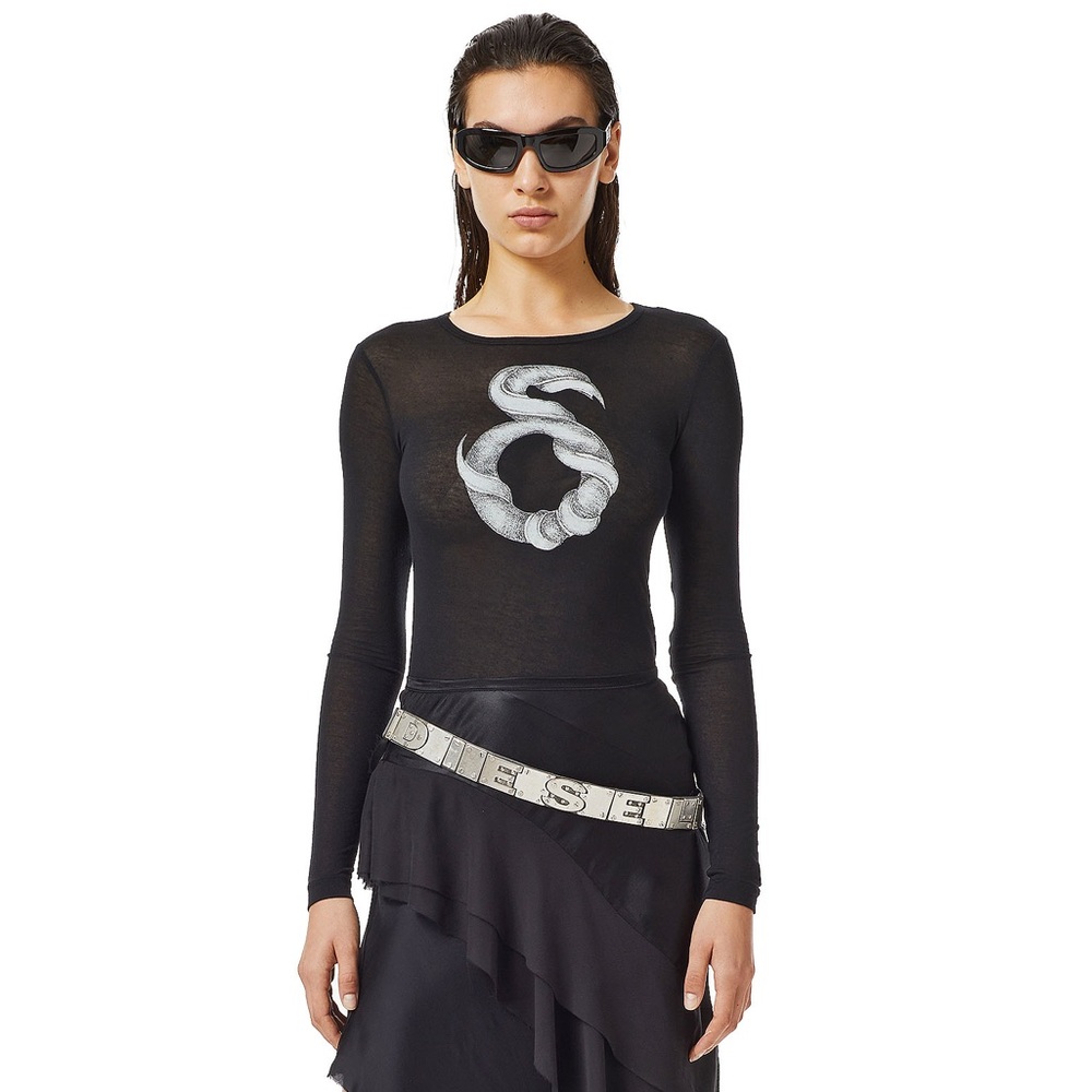 DIESEL Printed Jersey Top